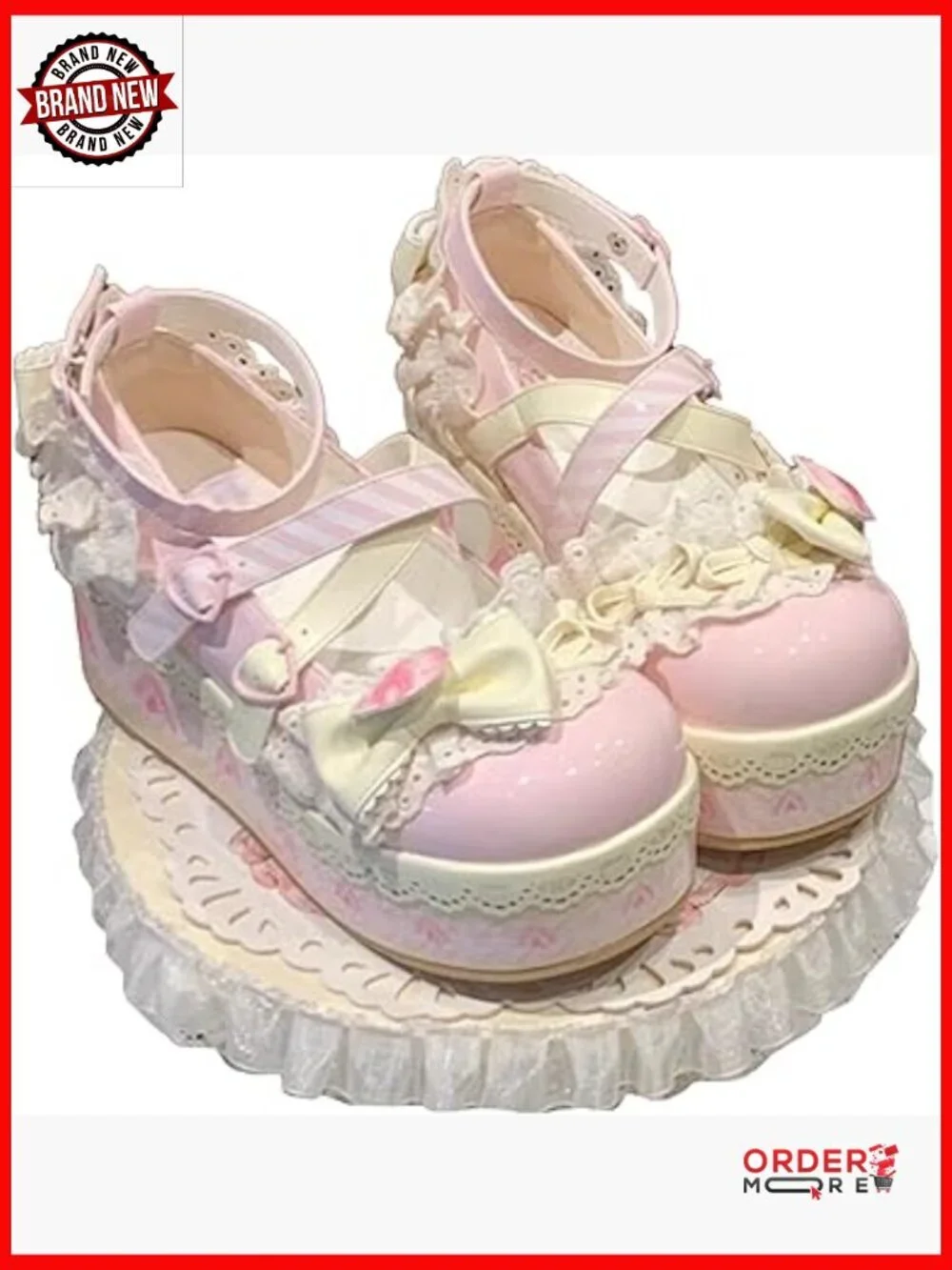 Platform Mary Jane Oxford Pumps Chunky Heel Y2K Lolita Style School Cosplay